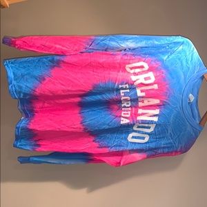 Orlando Florida Long sleeve tie dye shirt